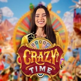 Live Casino logo of Crazy Time from Evolution at Glorion Casino