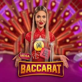 Mega Baccarat logo by Pragmatic Play at Glorion Casino