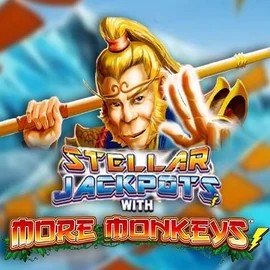 Stellar Jackpots with More Monkeys slot icon by Lightning Box Game, available at Glorion Casino