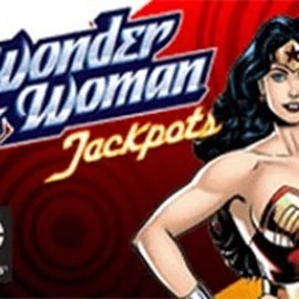 Wonder Woman Jackpots online game logo by Amaya on glorioncasino-no.com